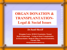 Organ Donation and Transplantation