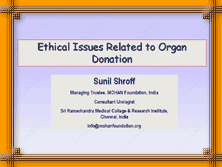 Ethical Issues related to Organ Donation