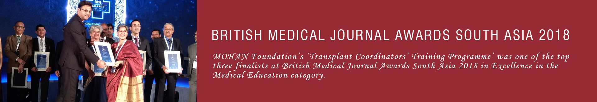 British Medical Journal Awards South Asia 2018