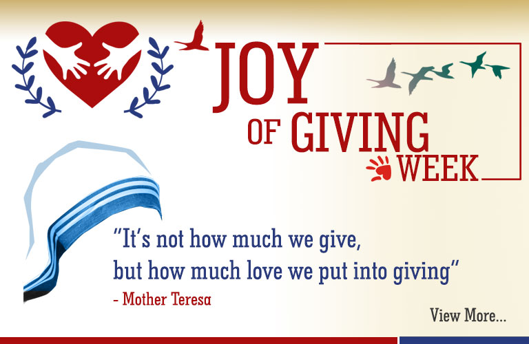JOY OF GIVING WEEK